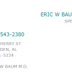 Baum Eric w MD